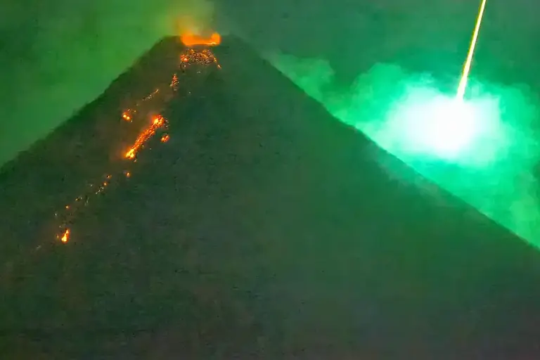 The Mysterious Rising Light After a Meteor Strike Near a Volcano in the Philippines is Not Aliens